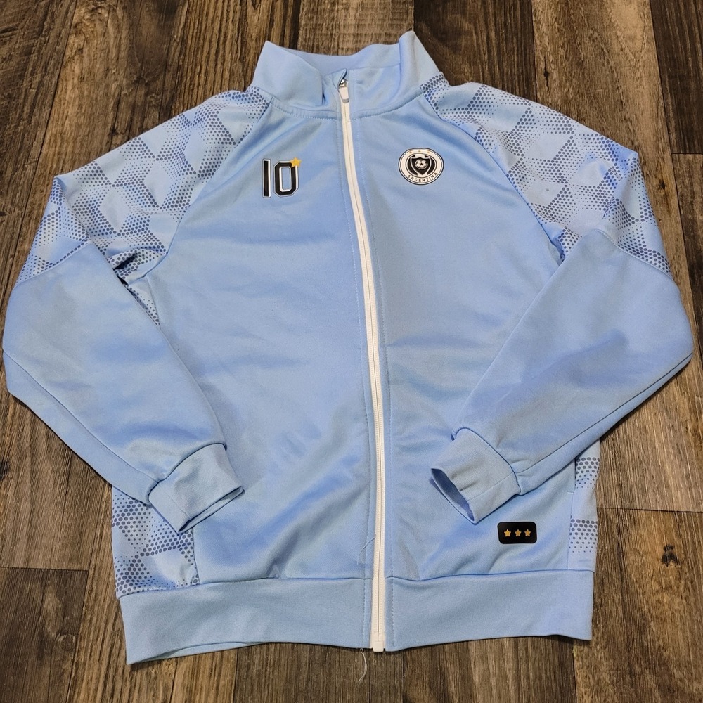 Argentina Soccer Jersey #10 H&M Youth Kids Size 8/10 Full Zip Jacket
